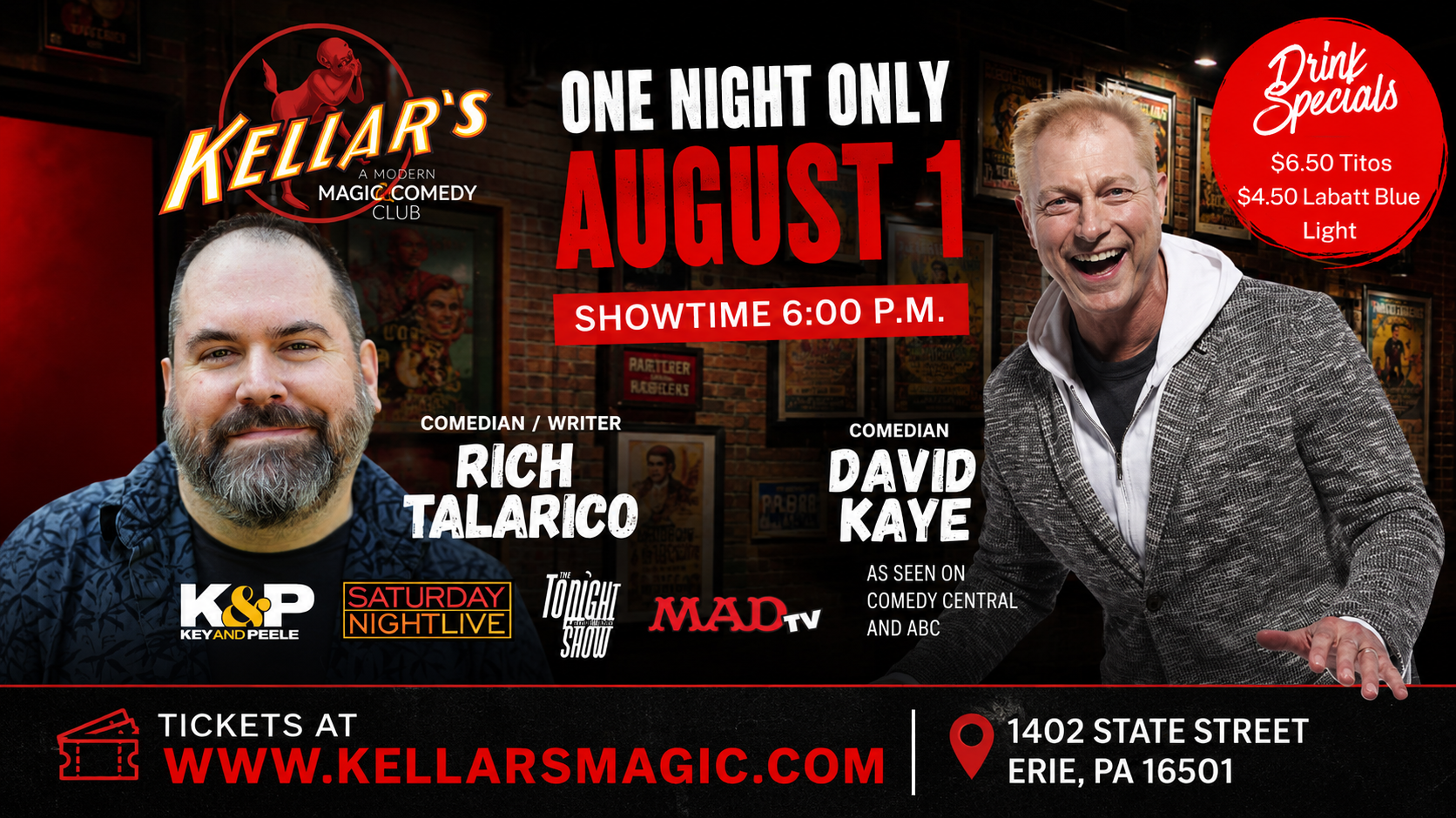 tc-events's show at 6:00 P.M. on 